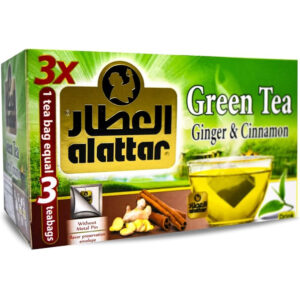 Alattar Green Tea (Ginger & Cinnamon) Herbal Drink 20 Bags