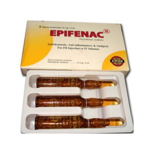 . N.3.A 6/6/2026 Epifenac 75mg/3ml Inj 100 Amp H.P $Temp.8-3,5