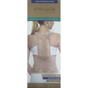 Miracle Dorsal Lumbar Belt With Metal Splint (S) DLB0011