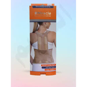 Miracle Dorsal Lumbar Belt With Metal Splint (M) DLB0011