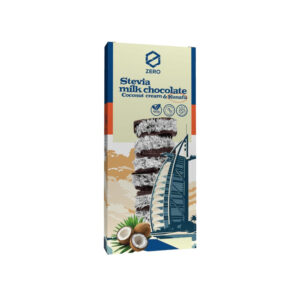 Zero Stevia S/F Milk Chocolate With Coconut Cream & Kunafa 100g