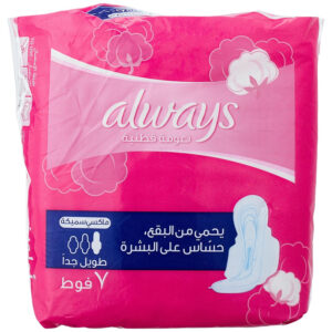 Always Maxi Thick Extra Long 7 L/Pads 25% Off