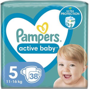 Pampers Active Baby Jumbo (5) 38 B/Diapers Del -->(Ja)