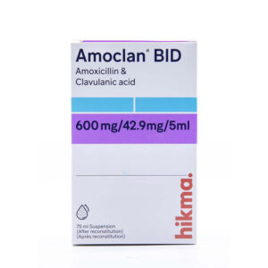 Amoclan BID 600mg 75ml Susp