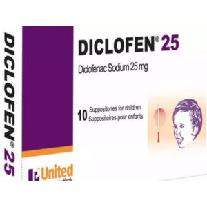 Diclofen 25mg 10 Supp
