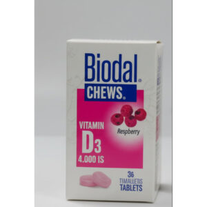 Biodal Vit D3 4,000 IU Raspberry 30 Chew Tab