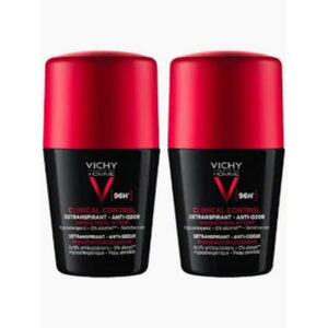 Offer Vichy Homme Invisible Resist 72H Deo Roll On For Men 50ml 50% Off On 2nd Piece^^1