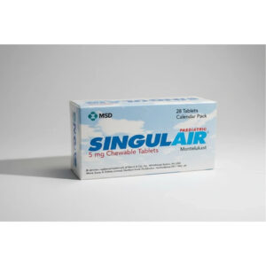 Singulair Paediatric 5mg 28 Chew Tab *M#Ya,Ab,Kh,Mk,Kal,Hus,Sw,Tl,W,H,Tb2,Marka,Nuz,Shm,Mr2,Tv