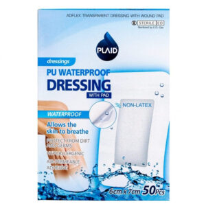 Plaid Adflex Waterproof Transparent Wound Dressing 6*7cm 50 Pcs
