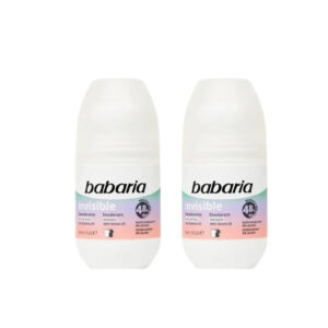Offer Babaria Invisible Deo Roll On 50ml 2Pcs Special Price ^^1 يرسل مفكوك