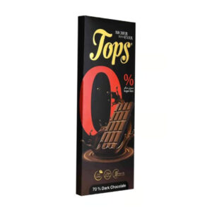 Tops G/F S/F Stevia Chocolate Bar 60g-Dark Chocolateجميع الانواع