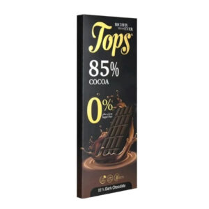 Tops G/F S/F Dark Chocolate 85% Bar 60g