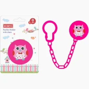 Robins Soother/Pacifier With Holder 6m+-RB2252