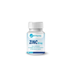 BT Pharma Zinc 25mg 60 Tab $Temp.8-11,3