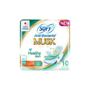 Sofy Anti Bacterial Musk Thin (L) 10 L/Pads-->Kh+MK