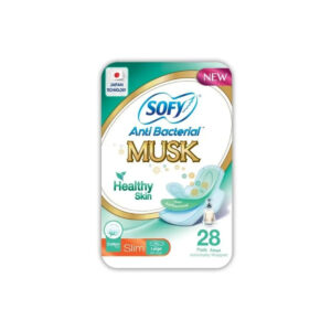 Sofy Anti Bacterial Musk Thin (L) 28 L/Pads--> Kh+Mk