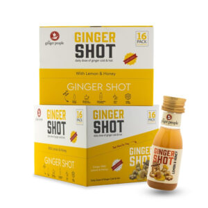 The Ginger People Ginger Shot Lemon & Honey Herbal Drink 30ml 16 Pcs