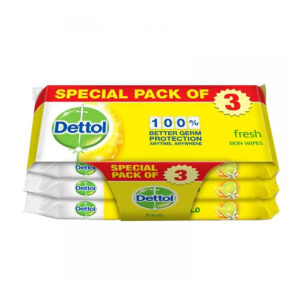 Offer Dettol Fresh Wipes 10 Pcs-Yellow Buy 2 Get 1 Free^^1