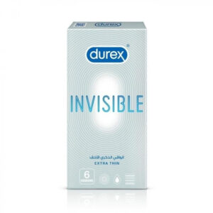 Durex Invisible Extra Thin 6 Condoms Del