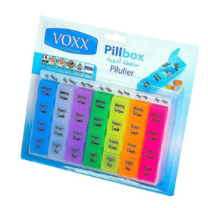 Voxx Weekly (Day & Time) Pill Organizer Box -Dual XL N..AC 15/9/2025