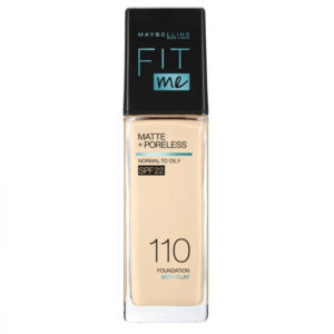 Maybelline Fit Me Matte+Poreless Spf 22 16H Liquid Foundation (110) 30ml مستورد