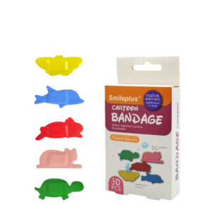 Smile Plus Kids Water Resistant Bandage Plaster Strips (4*3) 30 Pcs  N..AC 1/4/2026
