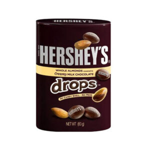 Hersheys Whole Almonds Covered In Milk Chocolate Drops 60g