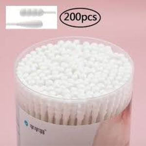 Ear Cotton Buds/Swabs Round Box 200 Pcs