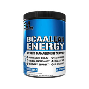 EVL BCAA Lean Energy Powder (Blue Raz) 309g