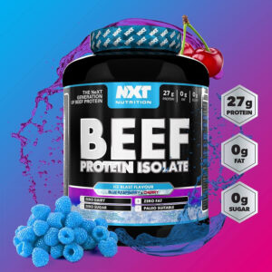 NXT Nutrition Beef Isolate ( Blue Raspberry & Cherry) Protein Powder 1.8 Kg
