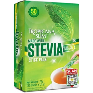 Tropicana Slim Stevia Sweetener 50 Sach/Sticks