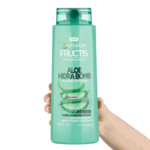Garnier Fructis Hair Shampoo 650ml-Aloe Hidra Bomb Del جميع الانواع