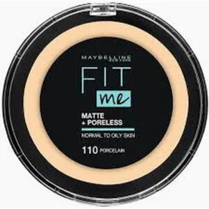 Maybelline Fit Me Matte+Poreless 12H Powder (110) 12g -Porcelain