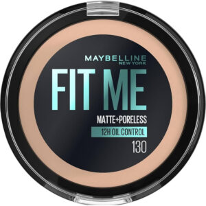 Maybelline Fit Me Matte+Poreless 12H Powder (130) 12g -Buff Beige