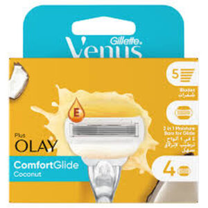 Gillette Venus With Olay Comfortglide Women Razor Head Refiller 4 Pcs