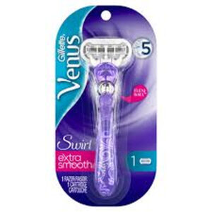 Gillette Venus Swirl Extra Smooth Refillable Women Razor + Head Refiller 1 Pc
