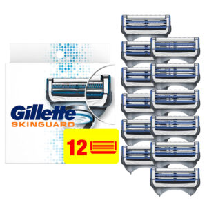 Gillette Skinguard Sensitive Refillable Men Razor +Head Refiller