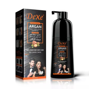 Dexe Argan Hair Color Shampoo 420ml -Brown Black
