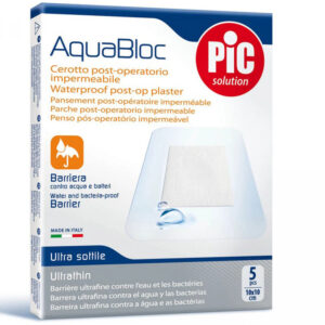 Pic AquaBloc Anti Bacterial Water Proof Post-Op Plaster 6*10cm 5 Pcs لزقة عمليات