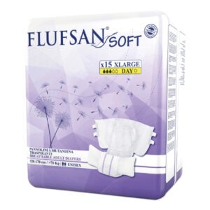 Flufsan Soft Unisex Day (M) 15 A/Diapers