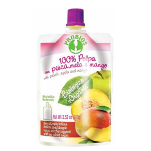 Probios Organic Peach, Apple & Mango Puree 100g