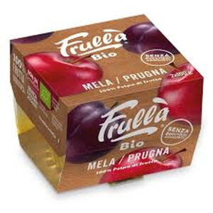 Frulla Organic Apple Plum Pulp Puree 100g 2Pcs