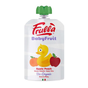 Frulla Organic Apple Peach Puree 100g 2Pcs