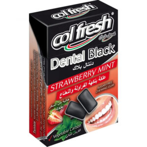 Col Fresh Dental Black Strawberry Mint S/F Gum 15Pcs