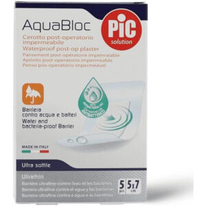 Pic AquaBloc Water Proof (Anti Bacterial) Post-OP Plaster 5*7cm 5 Pcs N..A 14/5/2026  لزقة عمليات
