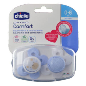 Chicco Physio Forma Comfort Silicone Soother/Pacifier 0-6m 2 Pcs- Boy N..AC 9/10/2025