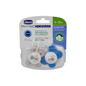 Chicco Physio Forma Comfort Silicone Soother/Pacifier 6-16m 2 Pcs-Boy
