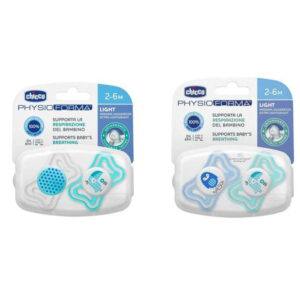 Chicco Physio Forma Light Silicone Soother/Pacifier 2-6m 2 Pcs-Girl