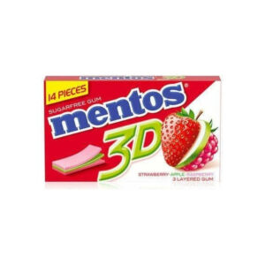 Mentos 3D White Fruity Fresh S/F Gum Strips 14 Pcs Del N..A 14/2/2022 جميع النكهات