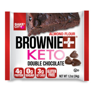 Bake City Keto G/F S/F Double Chocolate Brownie 34g